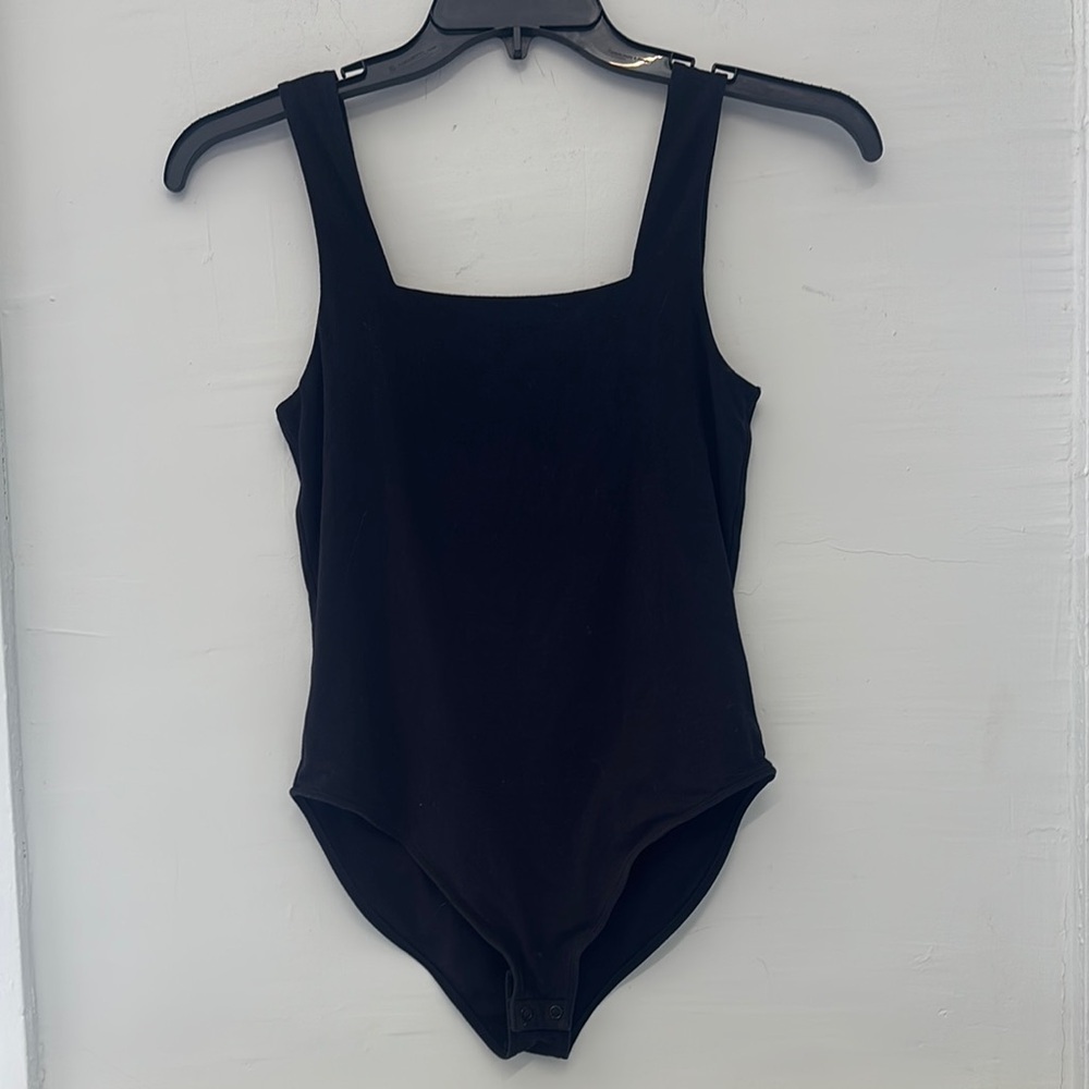 Old Navy Black Square Neck Bodysuit Size XS
